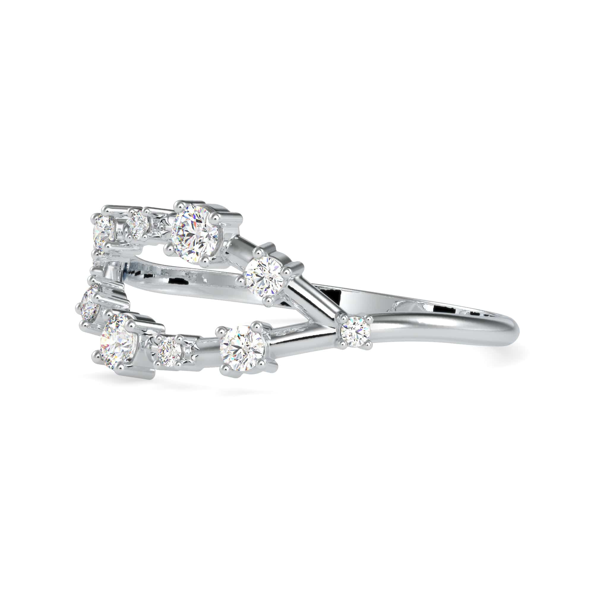 Jewelove™ Rings Designer Platinum Diamond Engagement Ring JL PT 0609