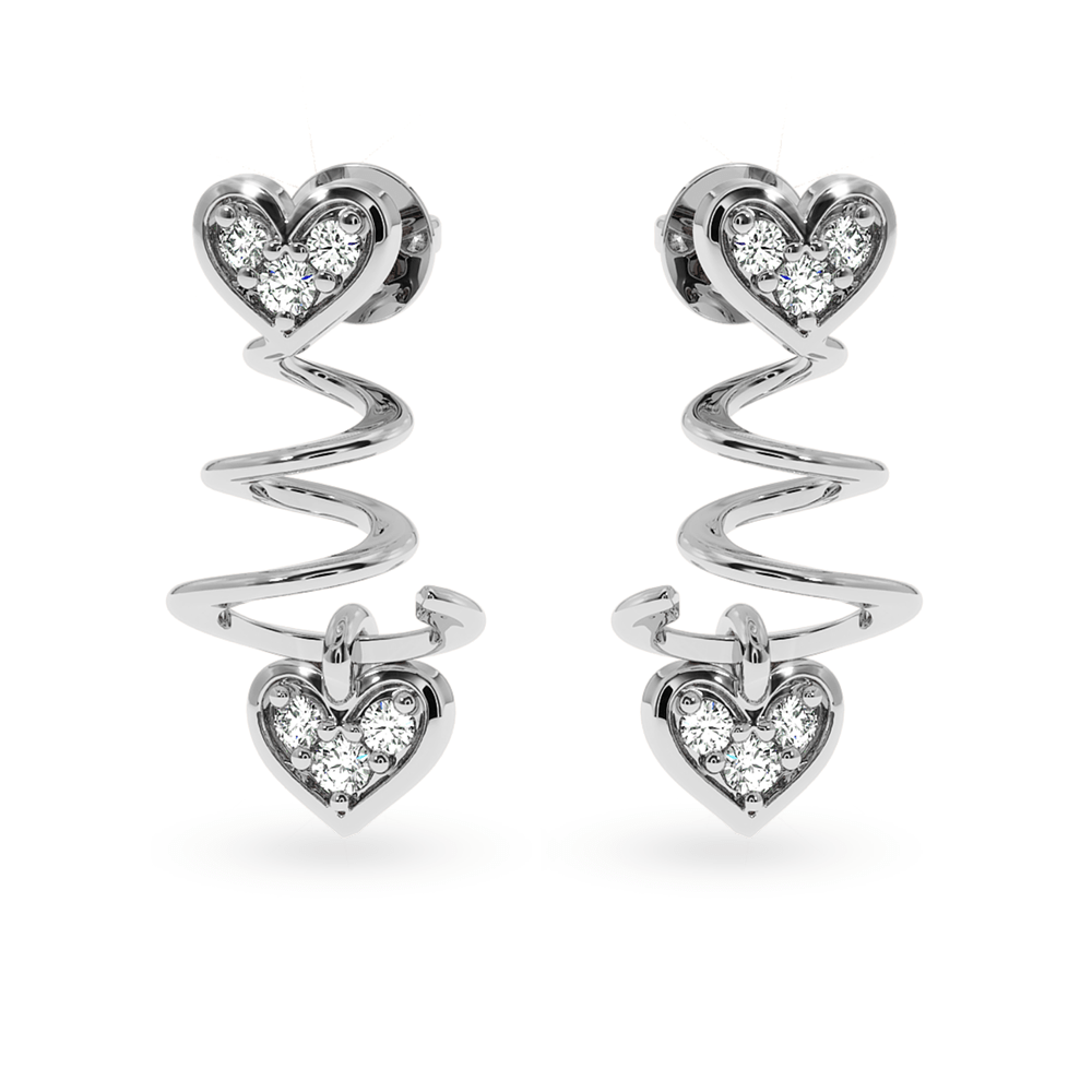 Heart Shaped Diamond Earrings Studs Store  renuvidyamandirin 1693444208