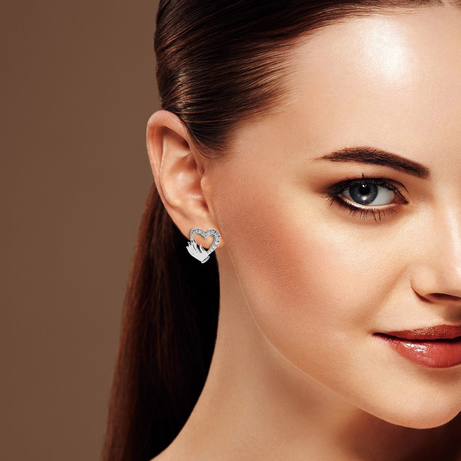 Shop by Earrings Designs in Diamond | Divine Solitaires