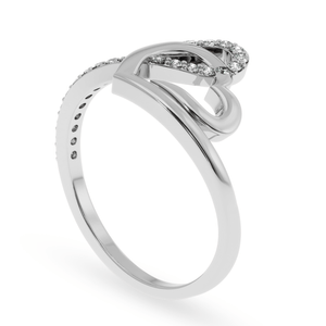 Jewelove™ Rings Designer Platinum Diamond Heart Ring for Women JL PT LC897