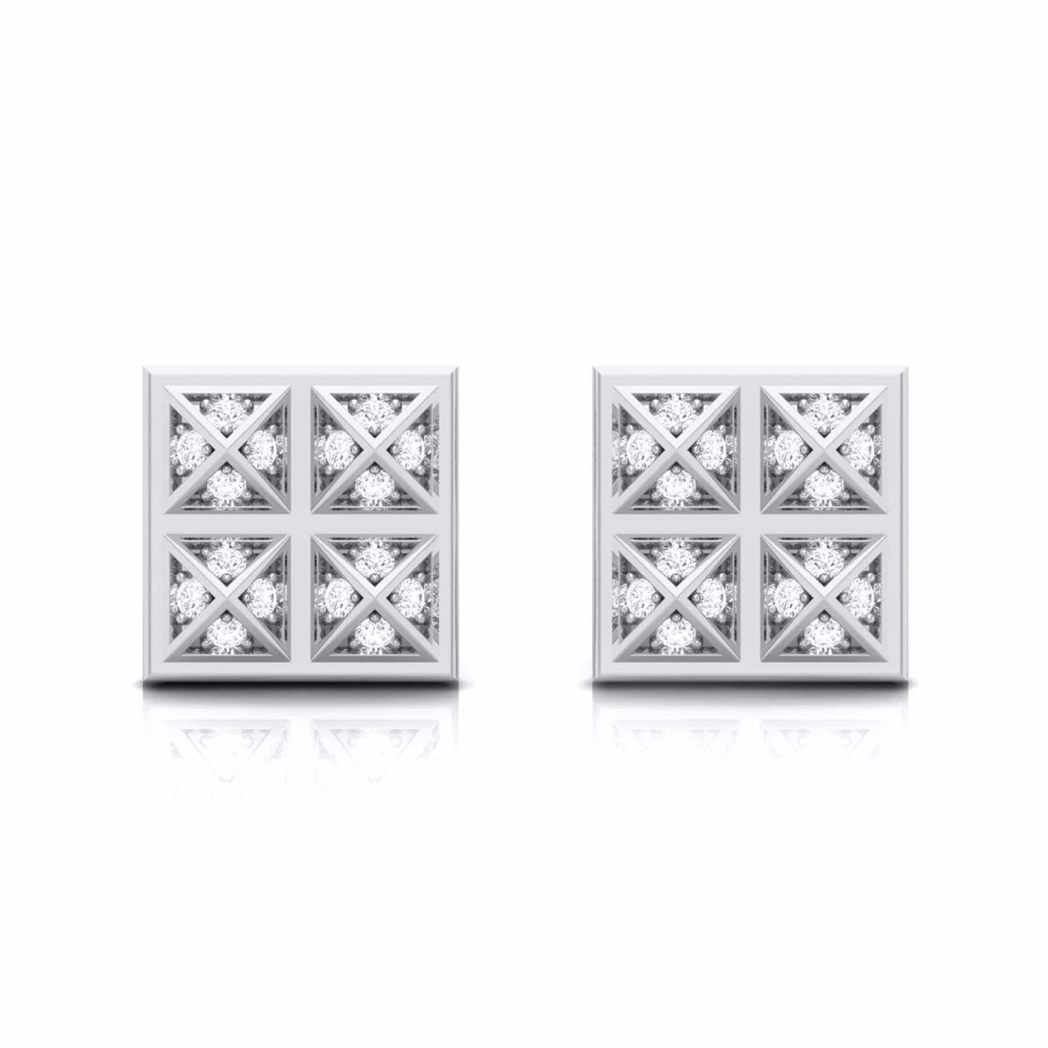 Jewelove™ Earrings Designer Platinum Diamond in Box Earrings JL PT E MST 1