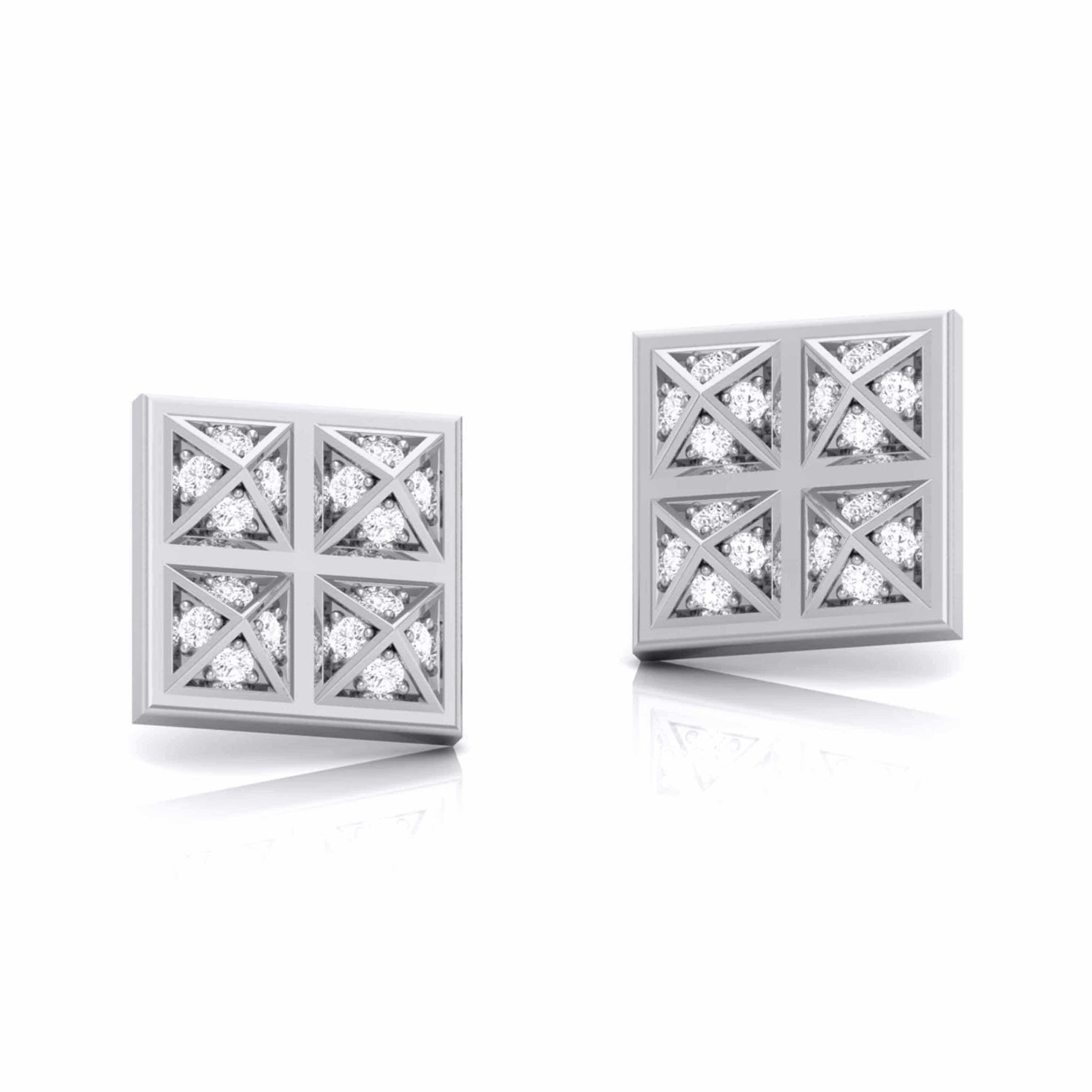 Jewelove™ Earrings Designer Platinum Diamond in Box Earrings JL PT E MST 1