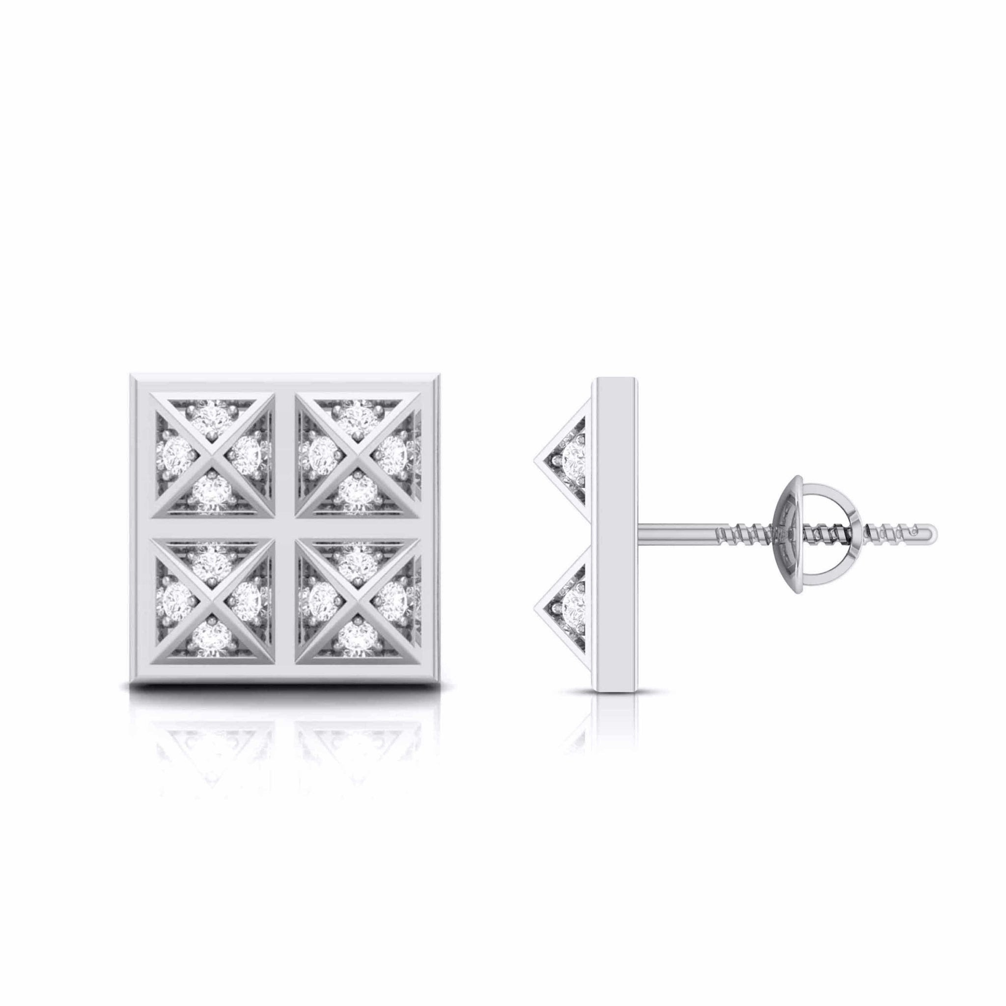 Jewelove™ Earrings Designer Platinum Diamond in Box Earrings JL PT E MST 1