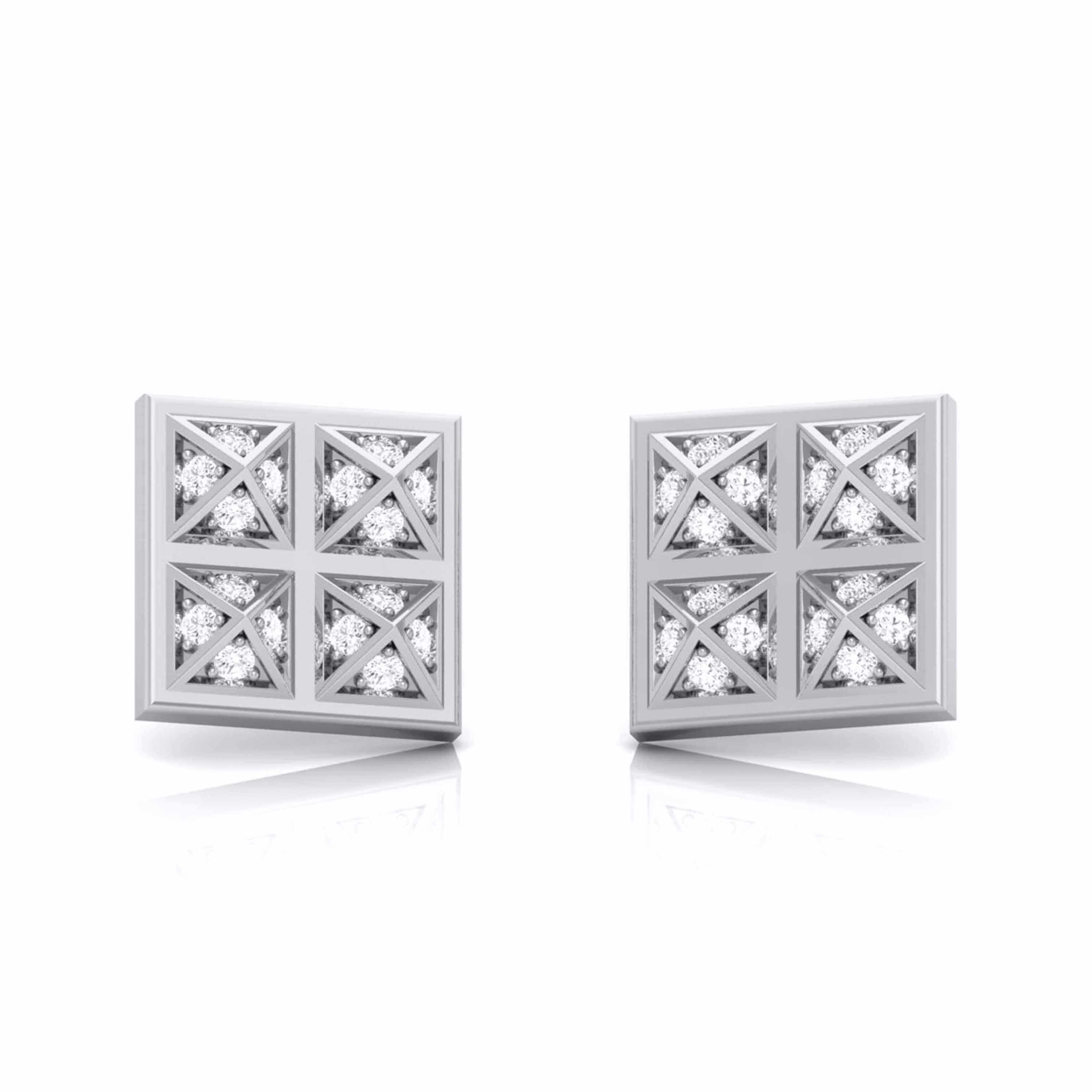 Cushion Cut Moissanite Stud Earrings For Men – MomentWish Jewelry