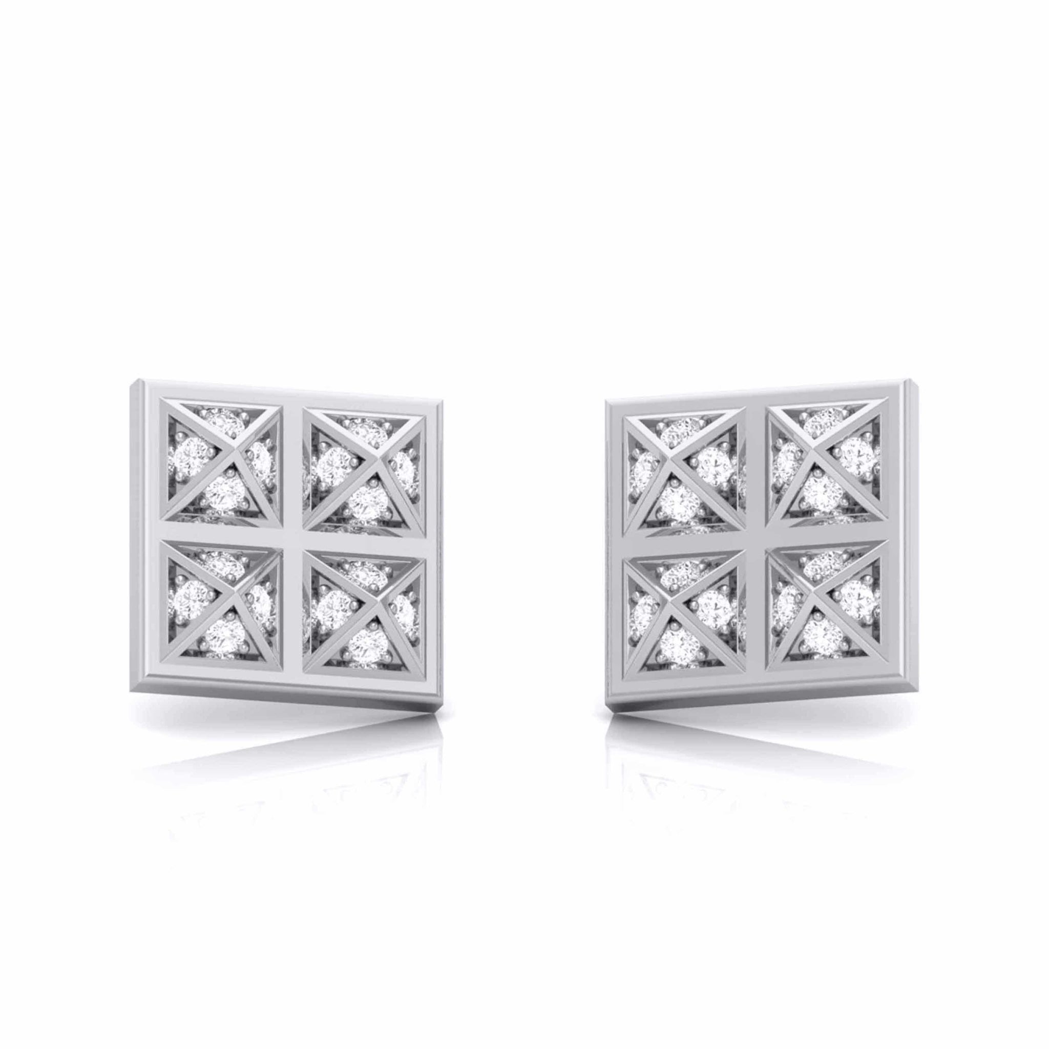 Jewelove™ Earrings Designer Platinum Diamond in Box Earrings JL PT E MST 1