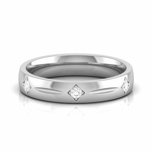 Jewelove™ Rings Women's Band only Designer Platinum Diamond Love Bands JL PT CB 115