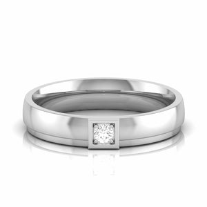 Jewelove™ Rings Women's Band only / SI IJ Designer Platinum Diamond Love Bands JL PT CB 45