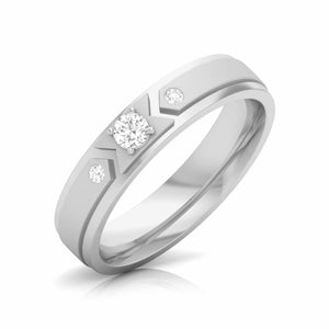 Jewelove™ Rings Designer Platinum Diamond Love Couple Bands JL PT CB  109