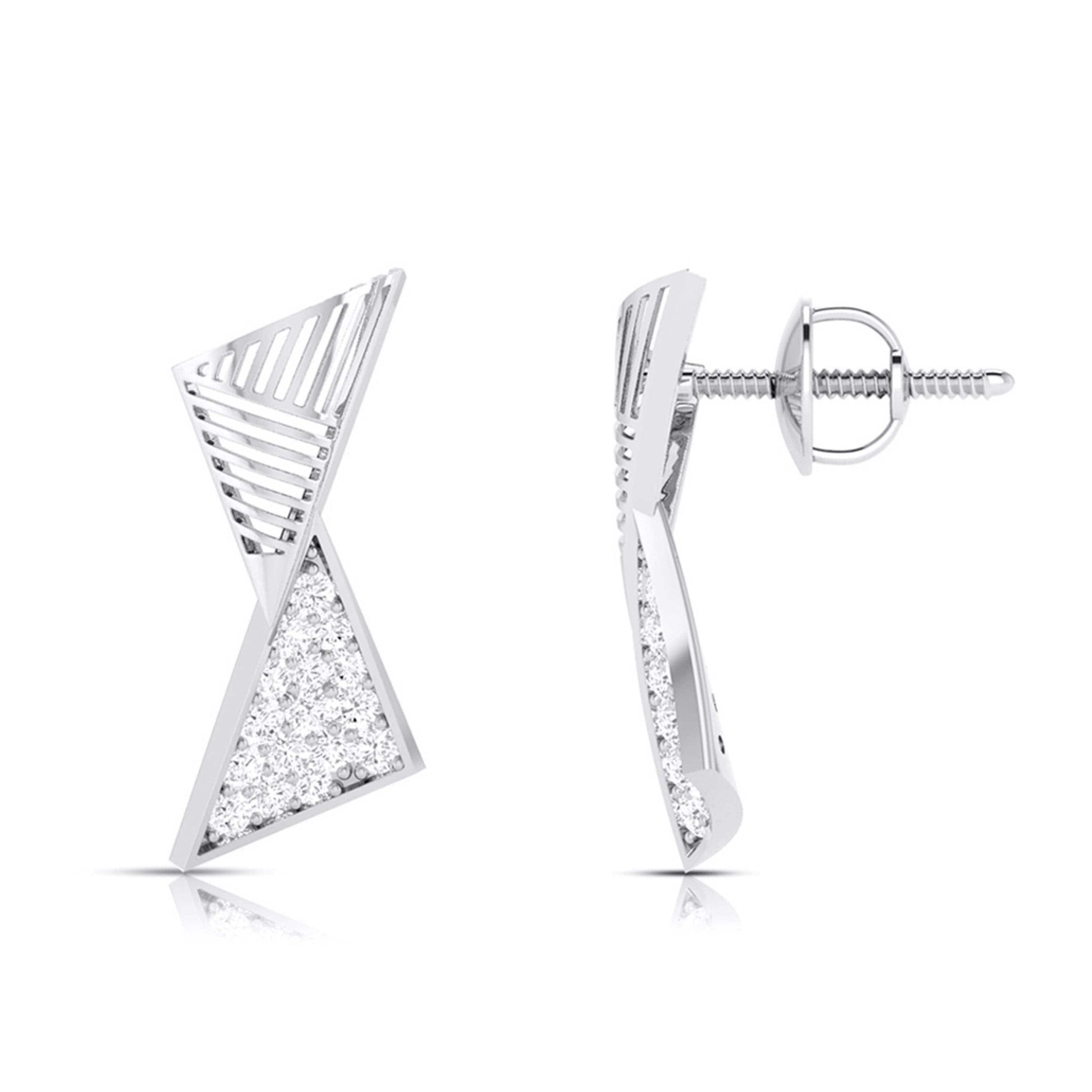 Jewelove™ Pendants & Earrings Designer Platinum Diamond Pendant & Earrings JL PT P BT 34-F