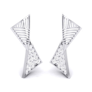 Jewelove™ Pendants & Earrings Earrings only Designer Platinum Diamond Pendant & Earrings JL PT P BT 34-F