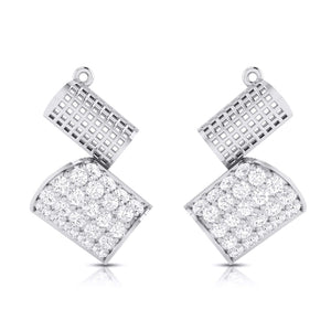 Jewelove™ Pendants & Earrings Earrings only Designer Platinum Diamond Pendant & Earrings Set JL PT P BT 34-B