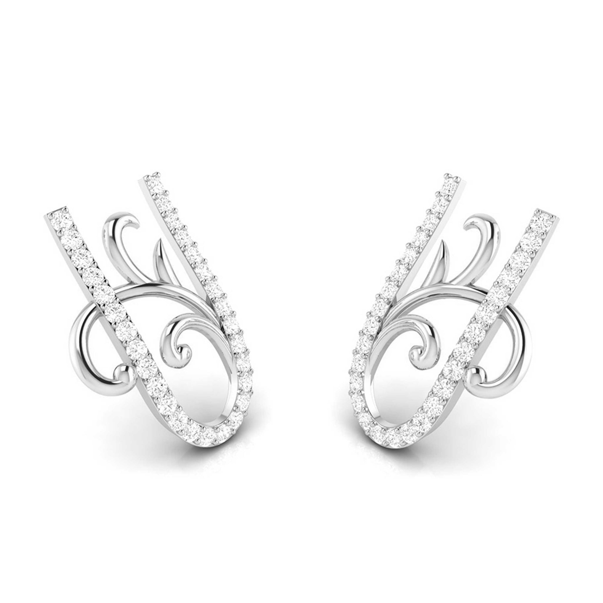 Jewelove™ Pendants & Earrings Designer Platinum Diamond Pendant & Earrings Set JL PT P BT 39-A