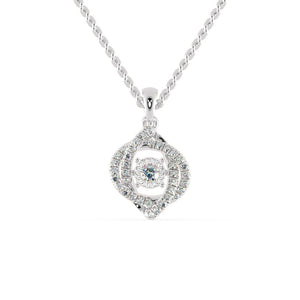 Jewelove™ Pendants SI IJ Designer Platinum Diamond Pendant for Women JL PT P 1207