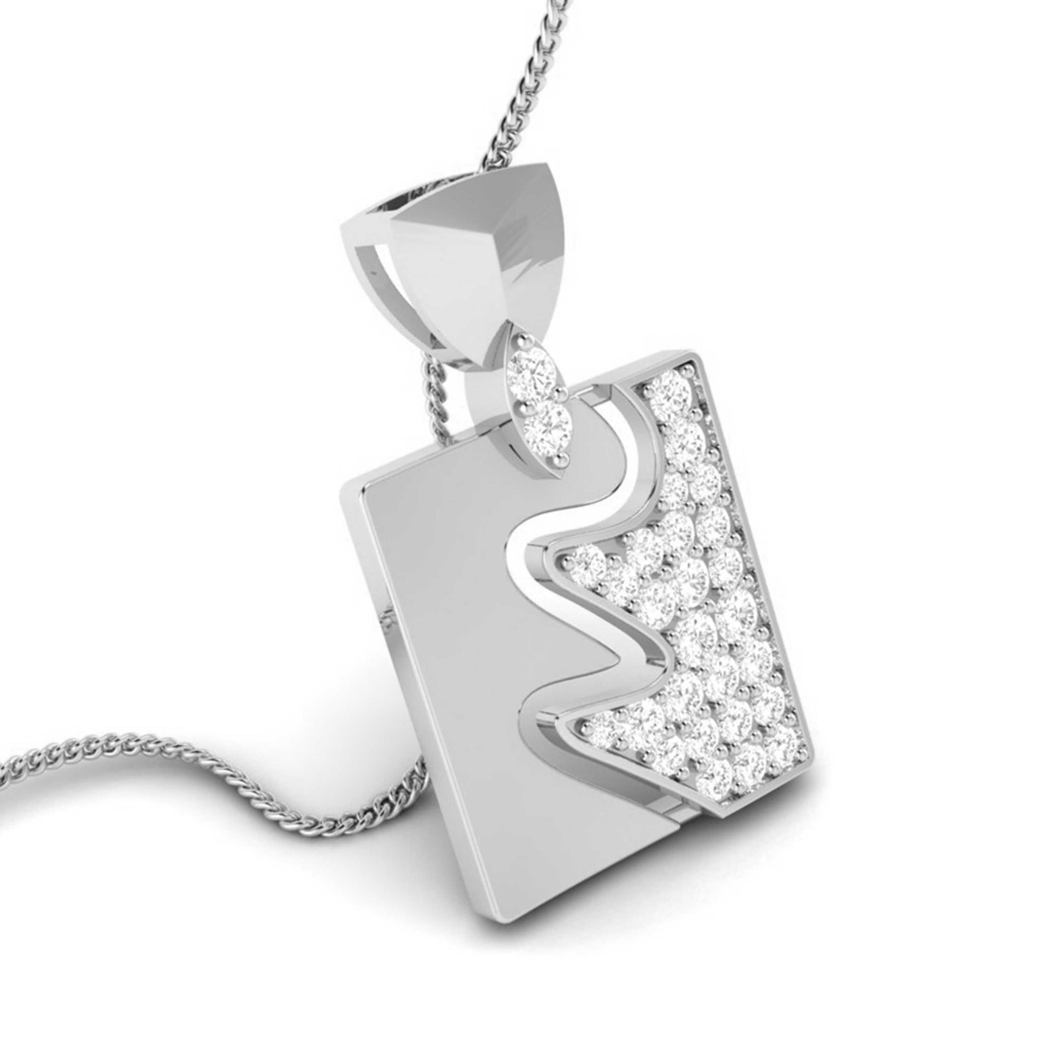 Jewelove™ Pendants Designer Platinum Diamond Pendant for Women JL PT P 34-H