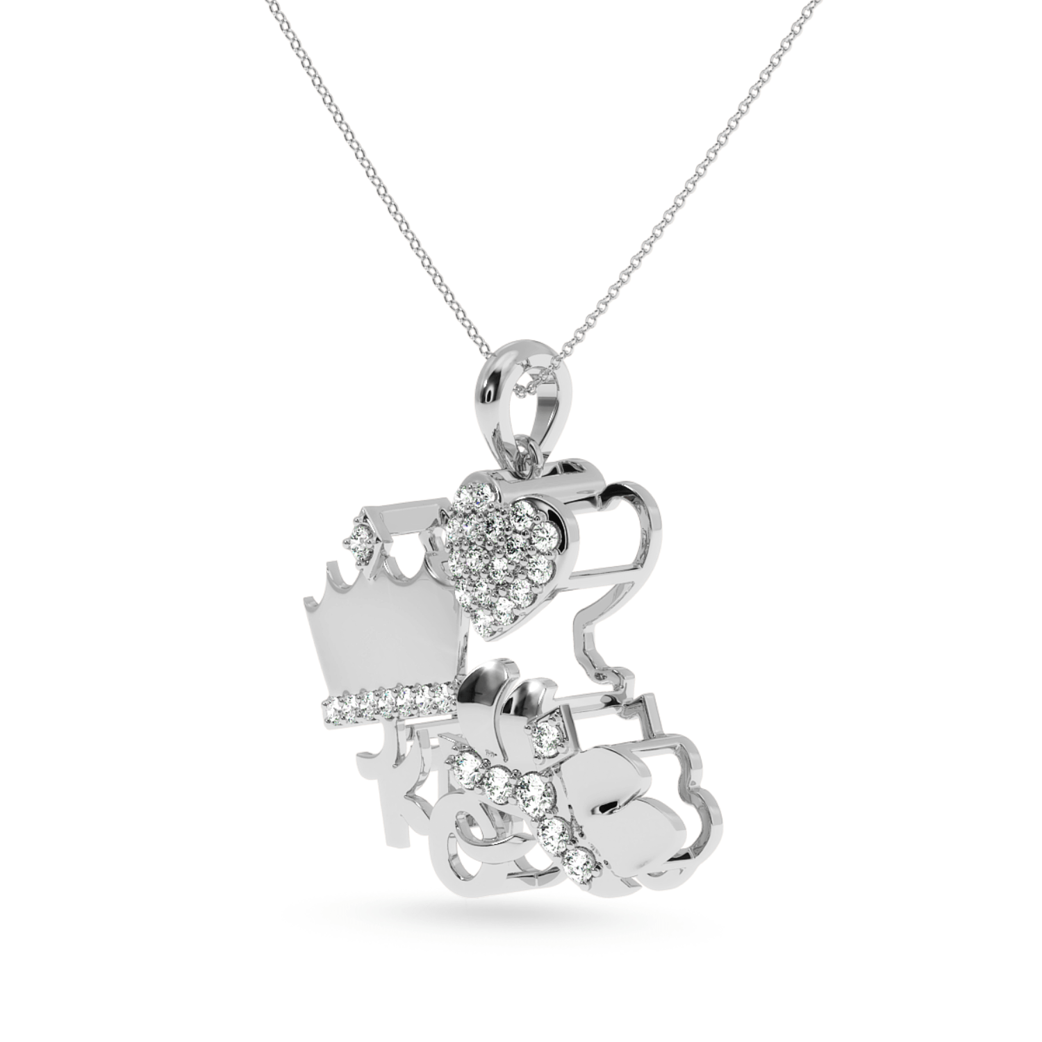 Jewelove™ Pendants Designer Platinum Diamond Pendant for Women JL PT P LC941