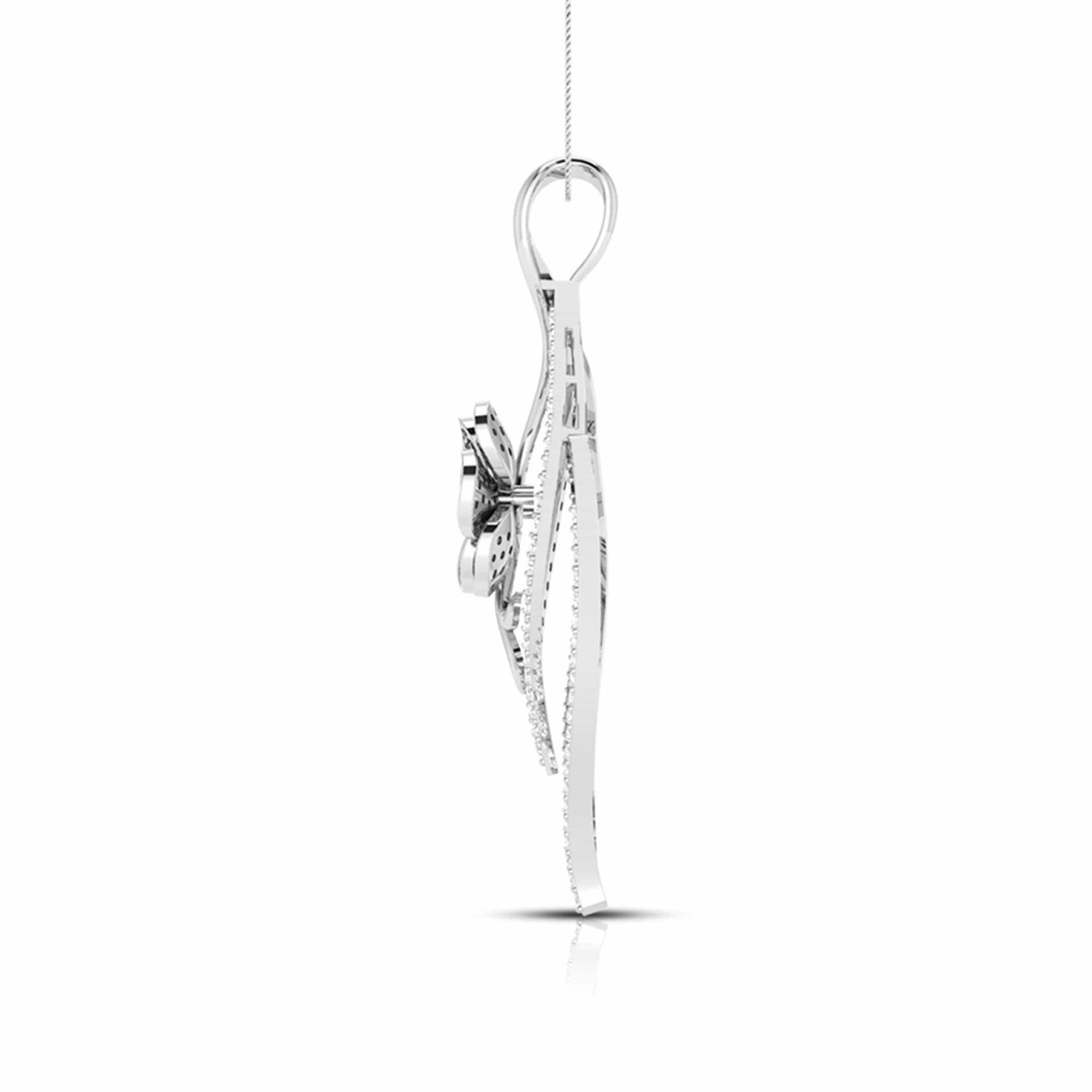 Jewelove™ Pendants Designer Platinum Diamond Pendant for Women JL PT P NL8579