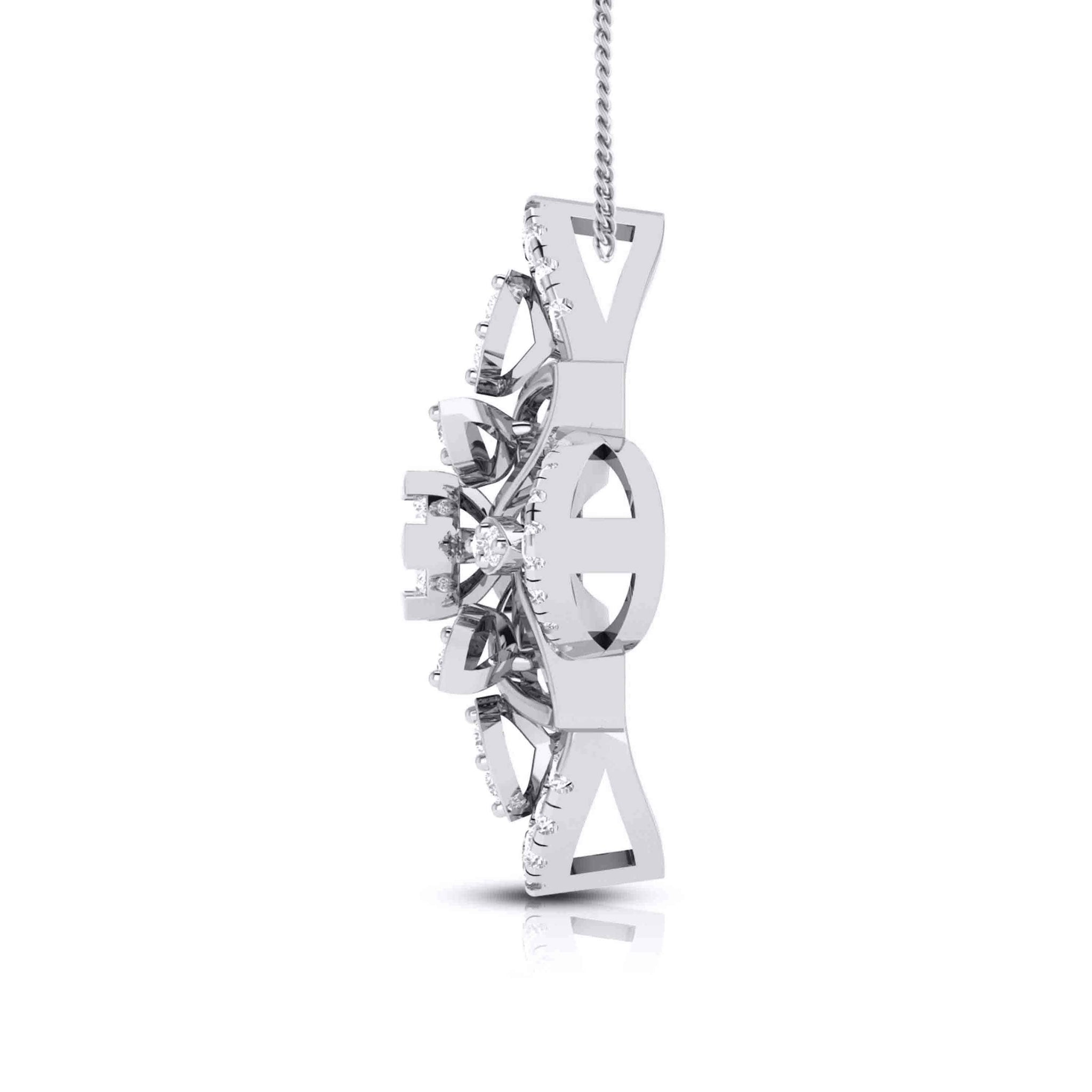 Jewelove™ Pendants & Earrings Designer Platinum Diamond Pendant Set JL PT P 16