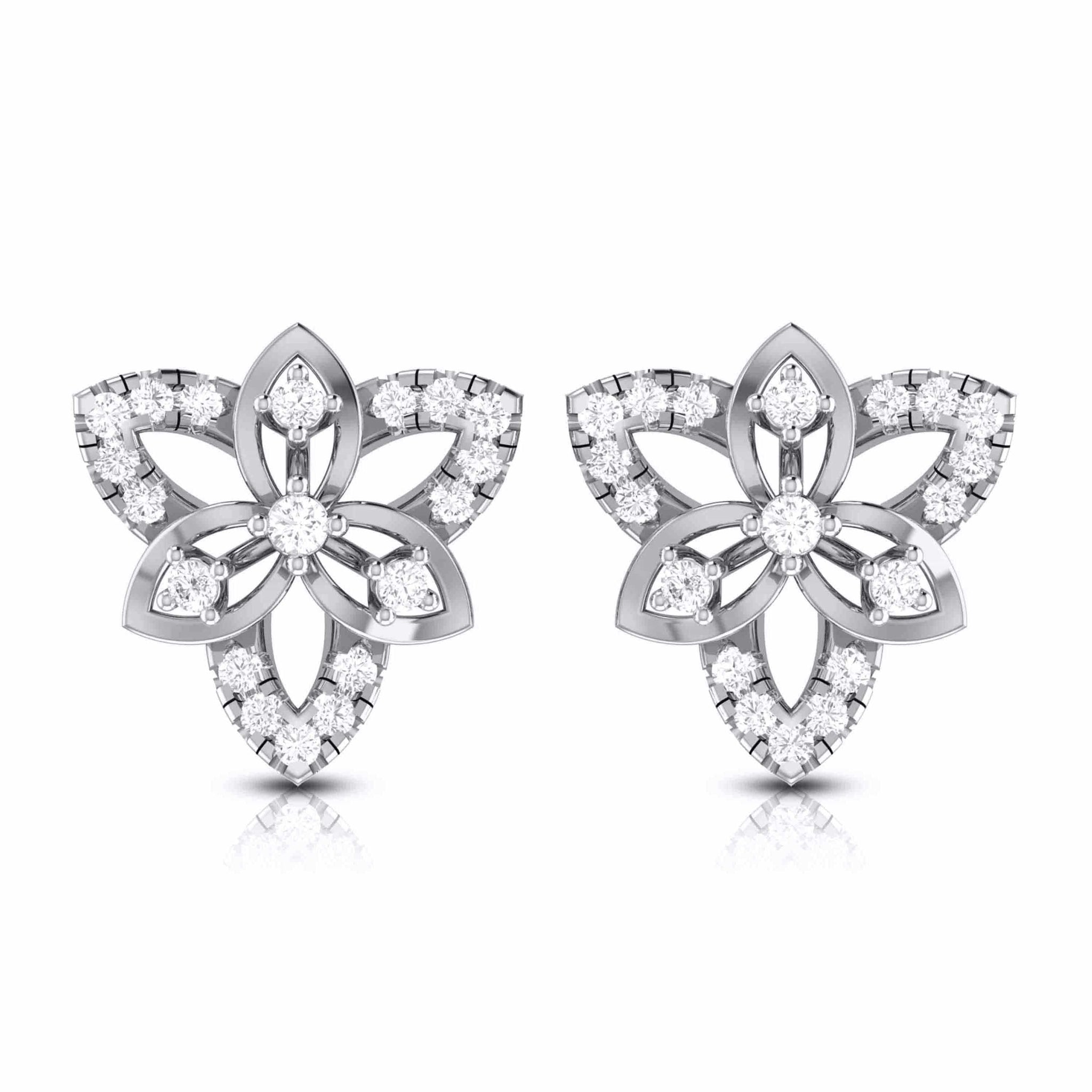 Jewelove™ Pendants & Earrings Designer Platinum Diamond Pendant Set JL PT P 16