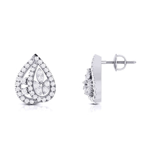 Jewelove™ Pendants & Earrings Designer Platinum Diamond Pendant Set JL PT P 3