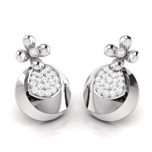 Jewelove™ Pendants & Earrings only Earrings Designer Platinum Diamond Pendant Set JL PT P 34-A