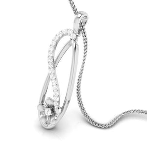 Jewelove™ Pendants & Earrings Designer Platinum Diamond Pendant Set JL PT P 39-C