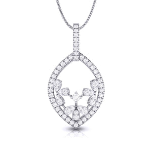 Jewelove™ Pendants & Earrings Designer Platinum Diamond Pendant Set JL PT P 7