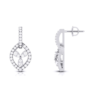 Jewelove™ Pendants & Earrings Designer Platinum Diamond Pendant Set JL PT P 7