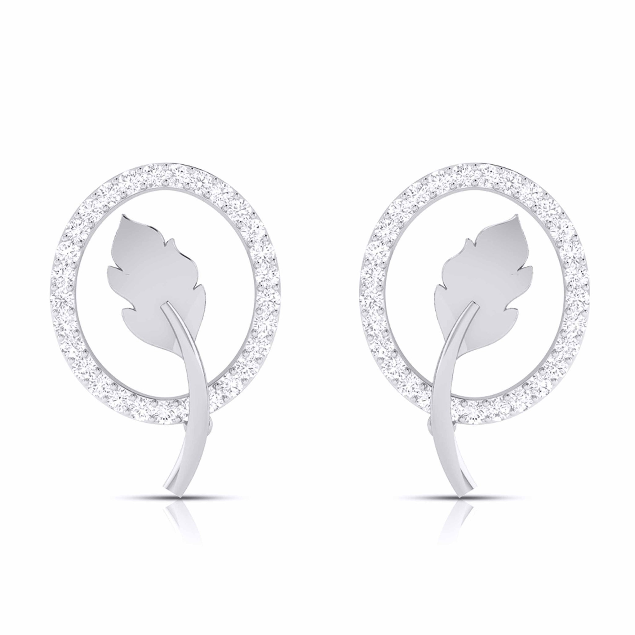 Jewelove™ Pendants & Earrings only Earrings Designer Platinum Diamond Pendant Set JL PT P BT 37-F