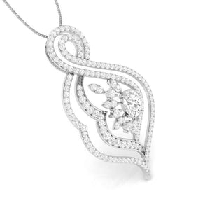 Jewelove™ Pendants & Earrings Designer Platinum Diamond Pendant Set JL PT P NL 8479