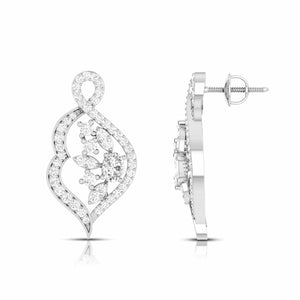 Jewelove™ Pendants & Earrings Designer Platinum Diamond Pendant Set JL PT P NL 8479