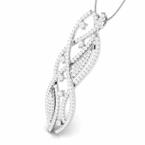 Jewelove™ Pendants & Earrings Designer Platinum Diamond Pendant Set JL PT P NL 8509