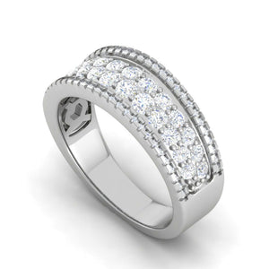 Jewelove™ Rings Designer Platinum Diamond Ring for Women JL PT WB6028