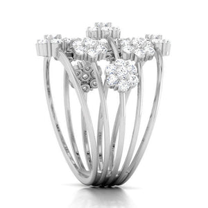 Jewelove™ Rings Designer Platinum Diamond Ring JL PT R 8117