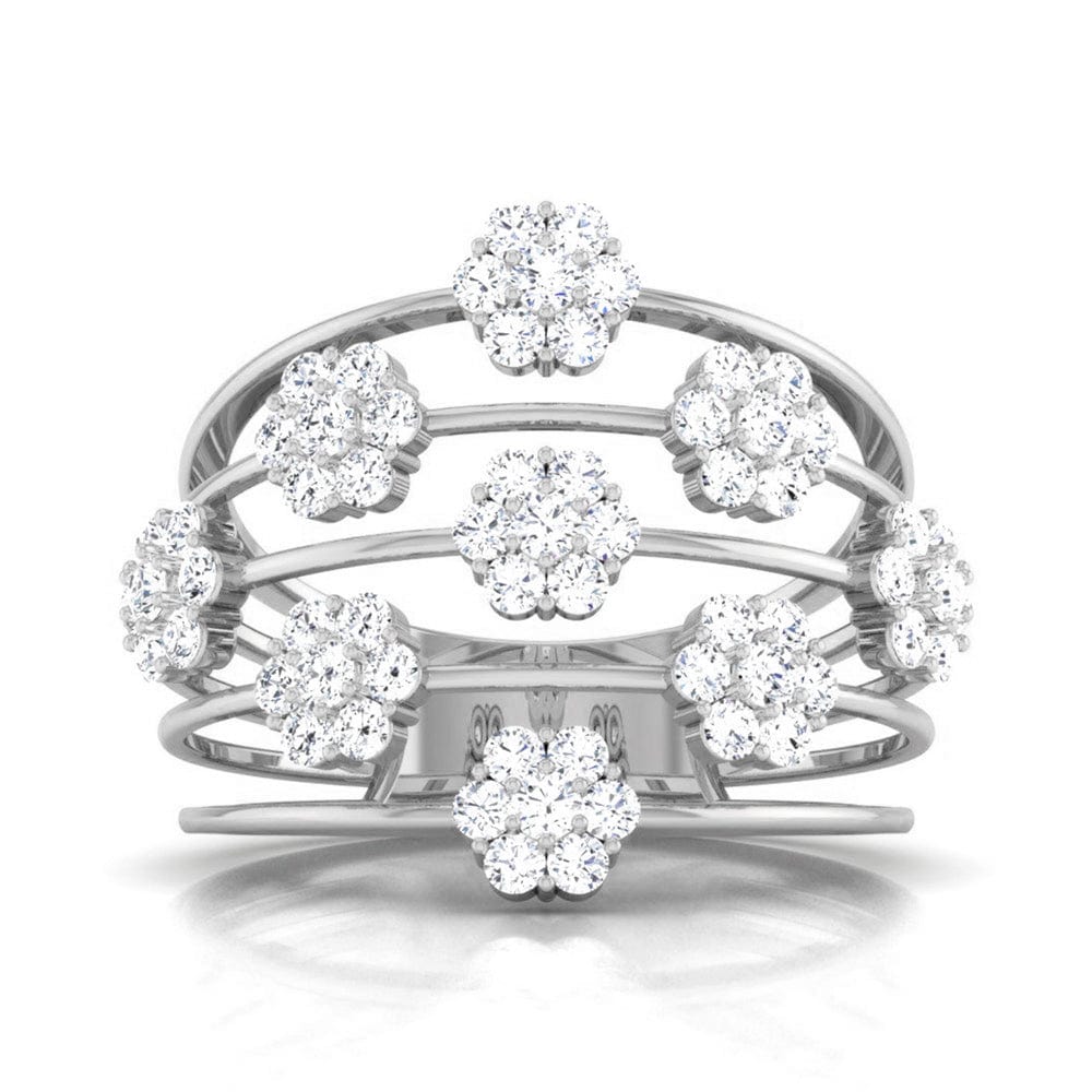 Jewelove™ Rings Designer Platinum Diamond Ring JL PT R 8117