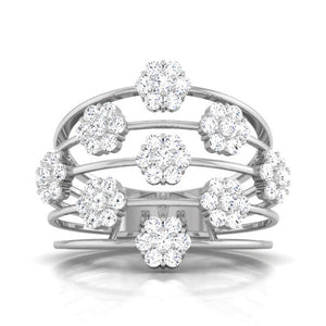 Jewelove™ Rings Designer Platinum Diamond Ring JL PT R 8117