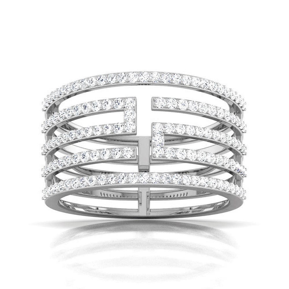 Jewelove™ Rings Designer Platinum Diamond Ring JL PT R 8118