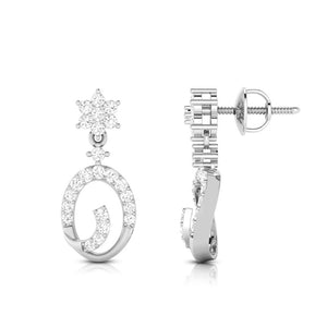 Jewelove™ Earrings Designer Platinum Earrings with Diamonds for Women JL PT E N-29