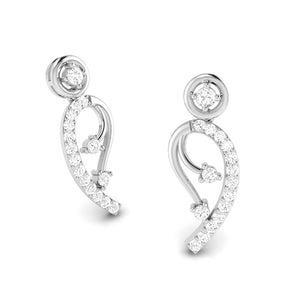 Jewelove™ Earrings Designer Platinum Earrings with Diamonds for Women JL PT E N-30