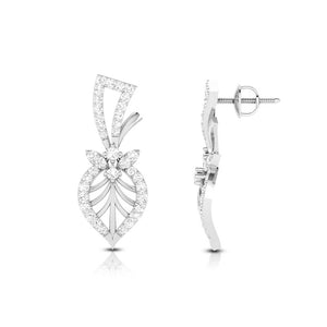 Jewelove™ Earrings Designer Platinum Earrings with Diamonds for Women JL PT E NK-52