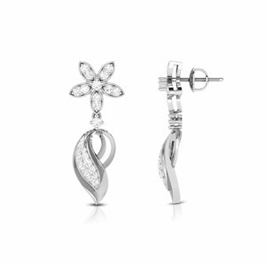 Jewelove™ Earrings Designer Platinum Earrings with Diamonds JL PT E NK-65