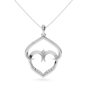 Jewelove™ Pendants Designer Platinum Heart Diamond Pendant for Women JL PT P LC921