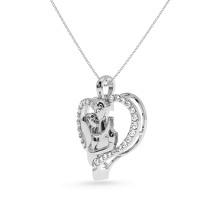 Jewelove™ Pendants Designer Platinum Heart Diamond Pendant for Women JL PT P LC948