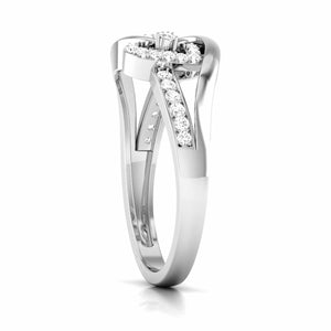 Jewelove™ Rings Designer Platinum Heart Diamond Ring JL PT R 8146