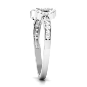 Jewelove™ Rings Designer Platinum Heart Diamond Ring JL PT R 8148