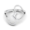 Jewelove™ Rings Designer Platinum Heart Diamond Ring JL PT R 8151