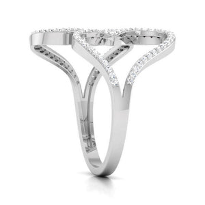 Jewelove™ Rings Designer Platinum Heart Diamond Ring JL PT R 8151