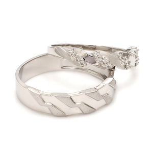 Jewelove™ Rings Designer Platinum Love Bands JL PT 615