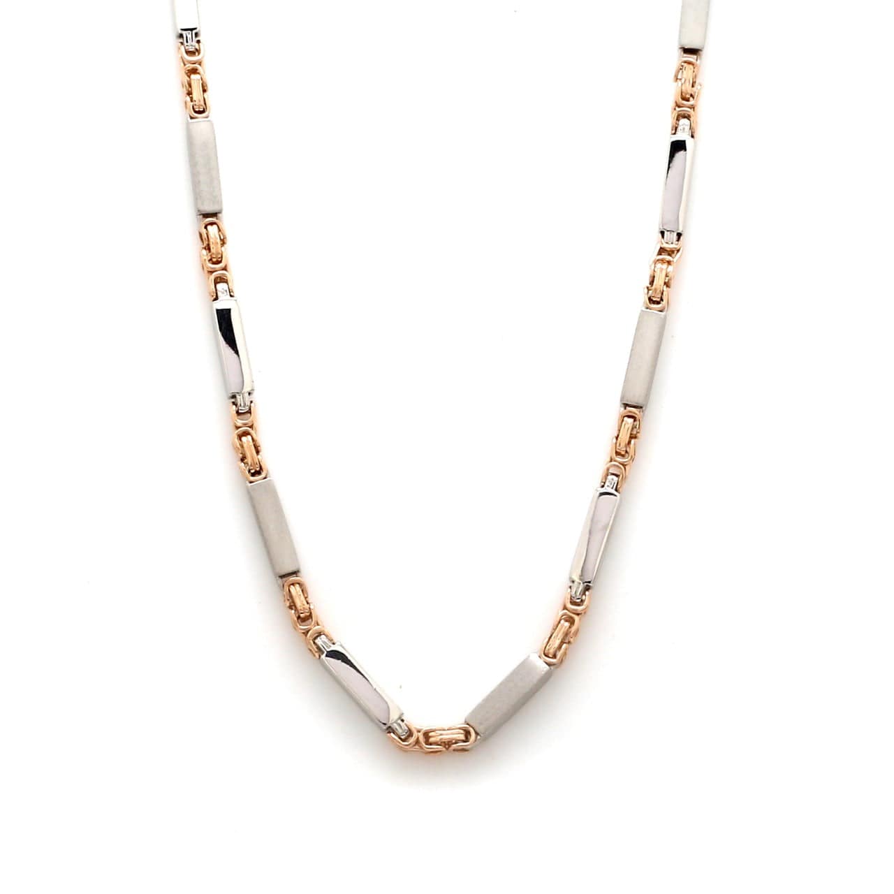 Jewelove™ Chains Designer Platinum & Rose Gold Chain for Men JL PT CH 1106