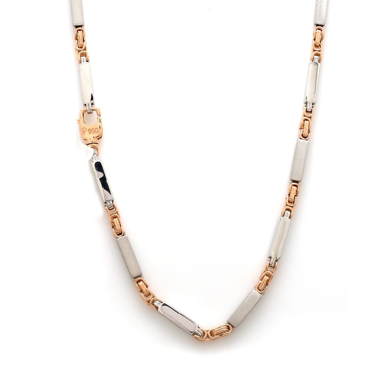 Jewelove™ Chains Designer Platinum & Rose Gold Chain for Men JL PT CH 1106