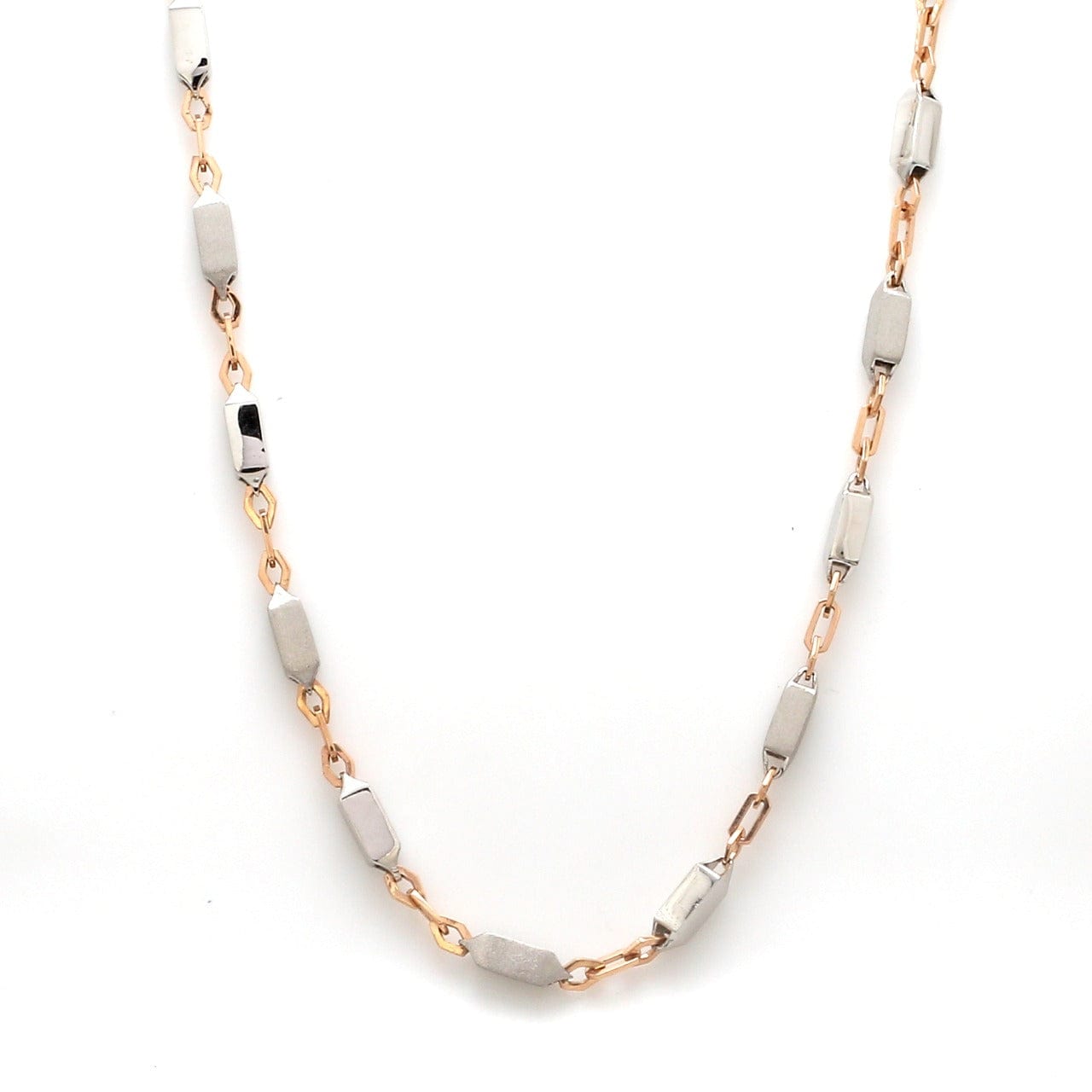 Jewelove™ Chains Designer Platinum & Rose Gold Chain for Men JL PT CH 1108